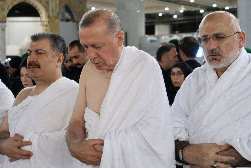 El presidente de Turquía Tayyip Erdogan en La Meca. (AFP)