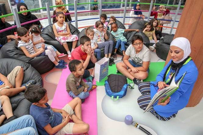 Una actividad en la edición de 2019 del Festival de Lectura Infantil de Sharjah. (SCRF)