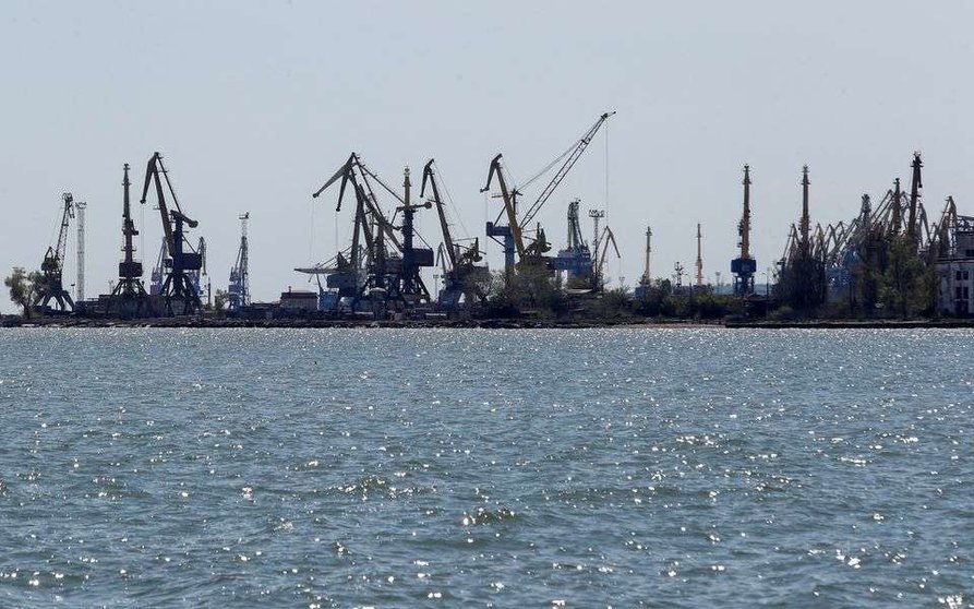 El puerto de Mariupol en una imagen del archivo de Reuters.
