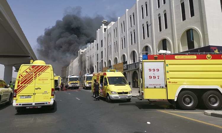 A modo ilustrativo, un incendio en Emiratos Árabes. (Fuente externa)