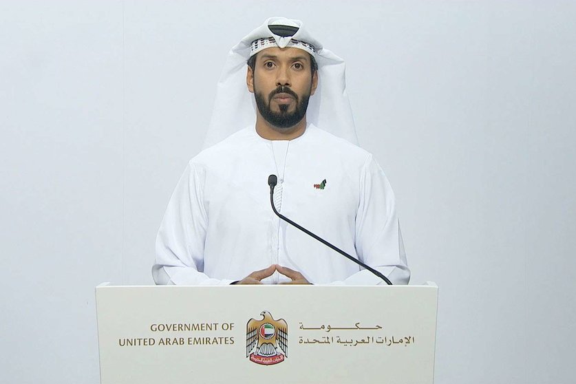 El doctor Taher Al Ameri, portavoz oficial del NCEMA. (WAM)