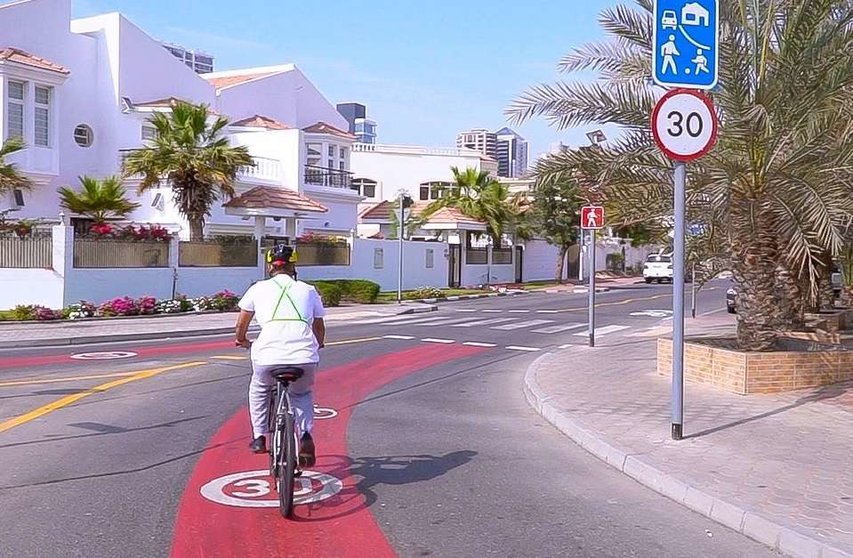 Carril bici en Dubai. (RTA)