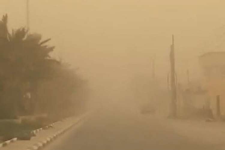 Tormenta de arena en Arabia Saudita. (Fuente externa)