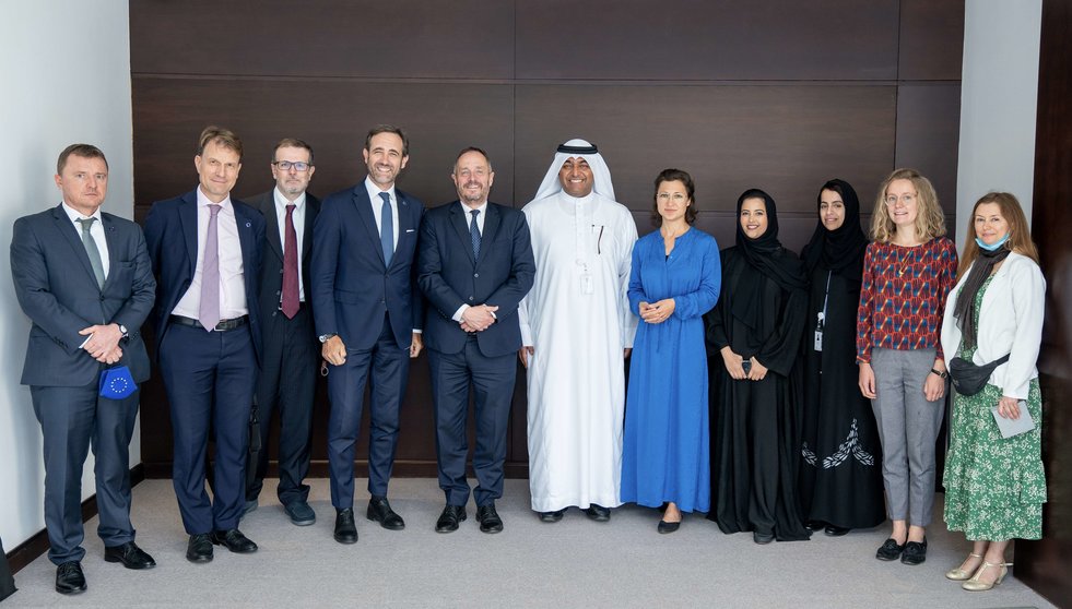 La delegación de la Unión Europea en Abu Dhabi. (WAM)