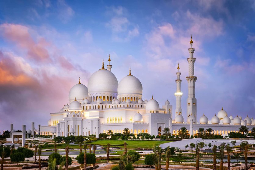 Una imagen de la Gran Mezquita Zayed en Abu Dhabi. (WAM)