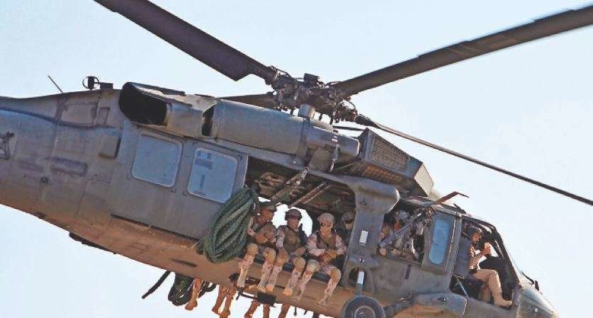 Un helicóptero del Ejército de EAU. (Fuente externa)