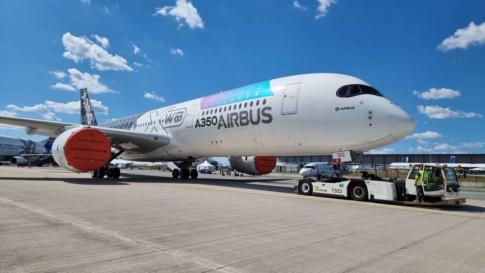 Un Airbus A350. (Twitter)