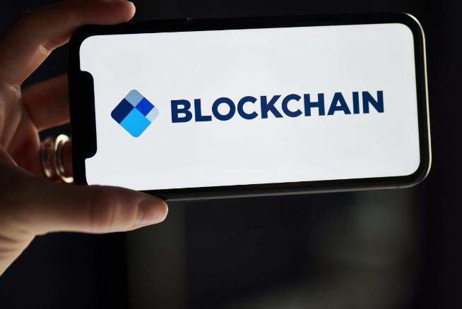 Logo de la empresa Blockchain.com