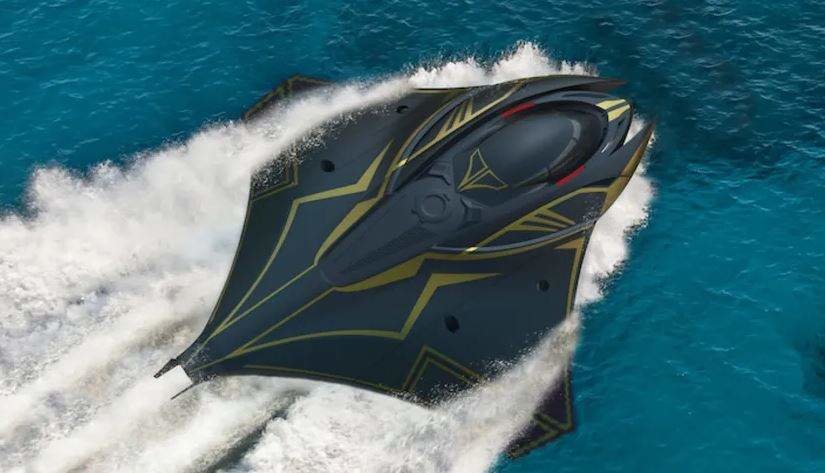 El submarino presentado por una empresa de Emiratos. (Fuente externa)