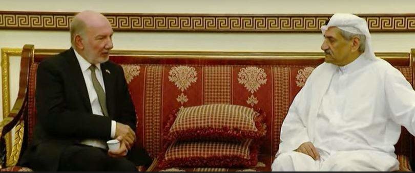 El embajador de México en EAU con el gobernante de Fujairah. (WAM)