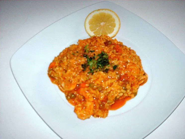 Arroz con langostinos