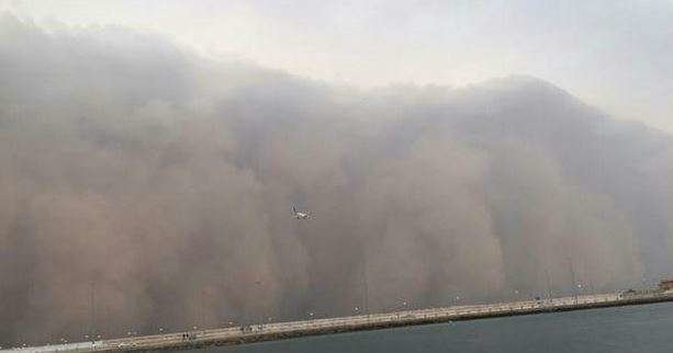 Tormenta de arena en Jeddah.