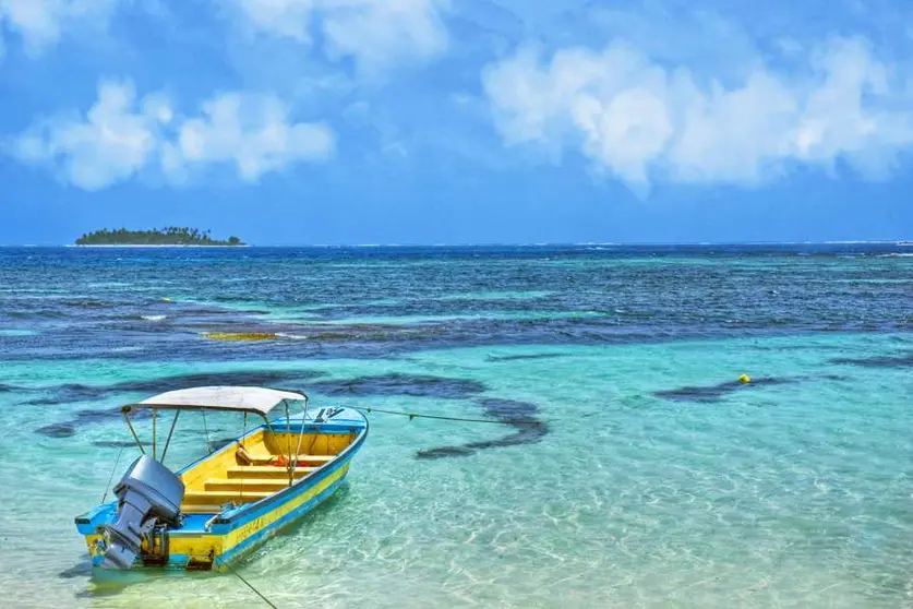  Una imagen del archipiélago San Andrés, Providencia y Santa Catalina en Colombia.