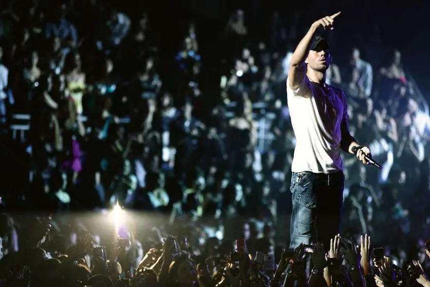 Enrique Iglesias durante una de sus actuaciones. (Redes sociales)