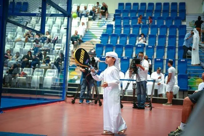 Una imagen de las pistas de padel del Nad Al Sheba Sports Complex (NAS) en Dubai.