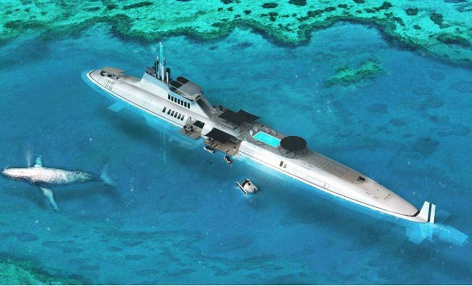 La empresa constructora tiene hasta cinco modelos de yates submarinos.