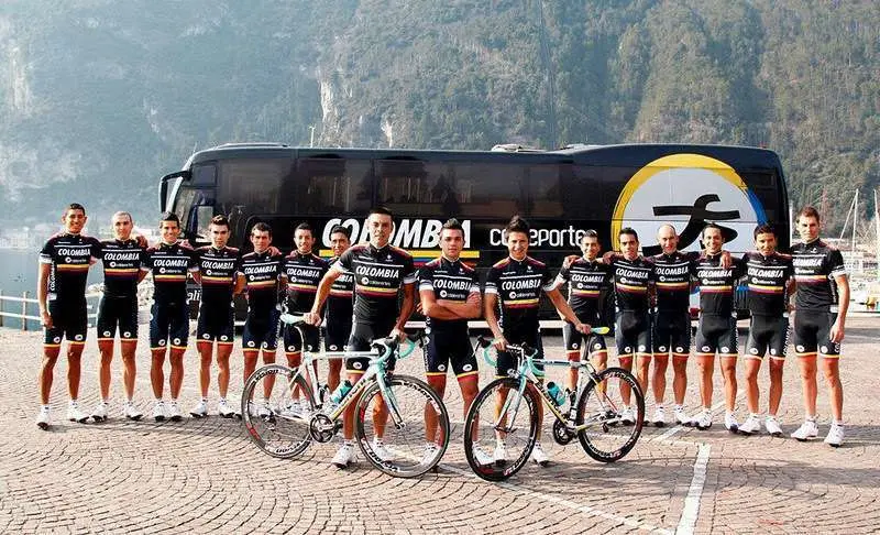 Equipo ciclista Coldeportes de Colombia.