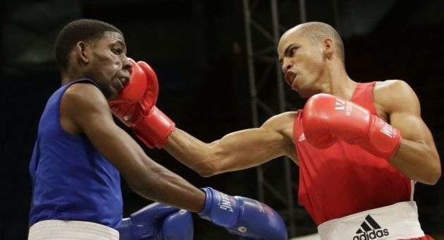 Boxeadores cubanos en el Mundial de Qatar.