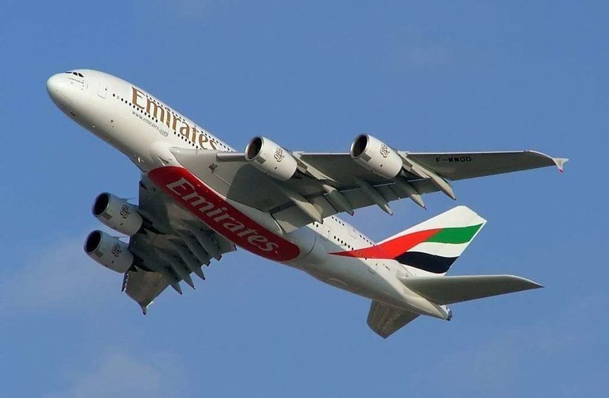 Un A380 de Emirates Airline.
