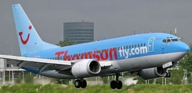 Un avión de la compañía británica Thomson Airways.