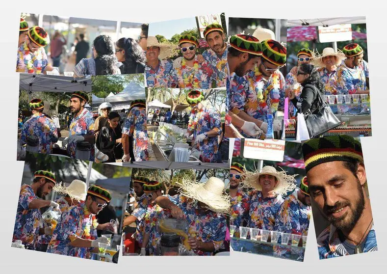 Los profesionales del Bar Tropical de Dubai.
