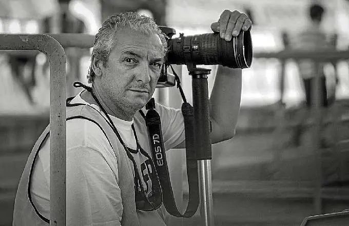 El fotoperiodista Julián Pérez.