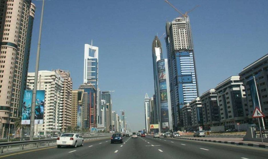 A modo ilustrativo, una imagen de Shaikh Zayed Road en Dubai.