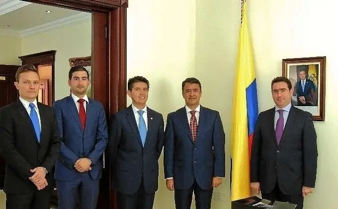 Toma de posesión de Faihan Al-Fayez como embajador de Colombia en Emiratos Árabes.