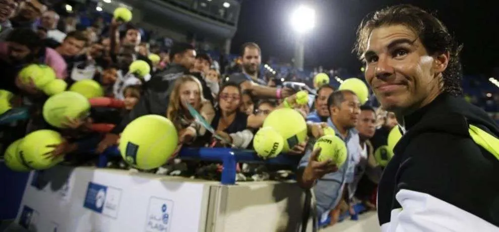 Nadal tras ganar el Torneo de Abu Dhabi.