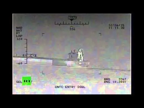 Captura del vídeo lanzado por la Marina estadounidense.