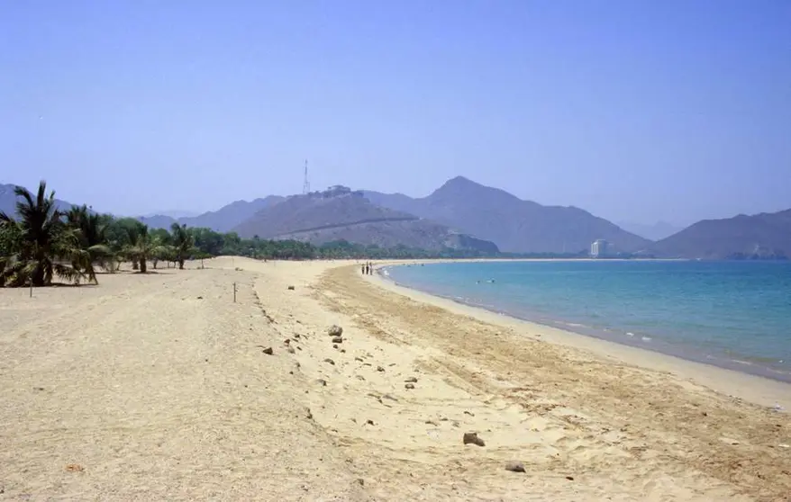 Una imagen de Khorfakkan en el emirato de Sharjah.