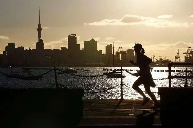 La ciudad de Auckland en Nueva Zelanda.