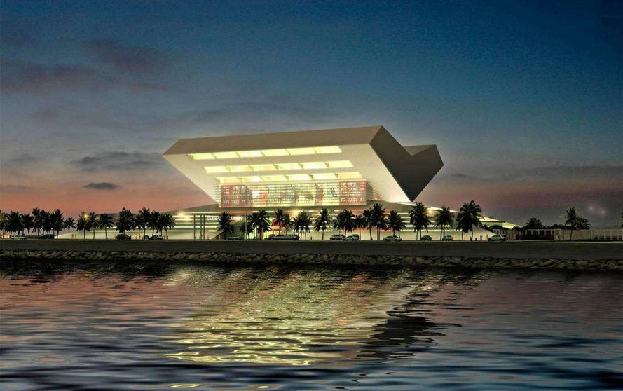 Maqueta de la nueva biblioteca de Dubai.