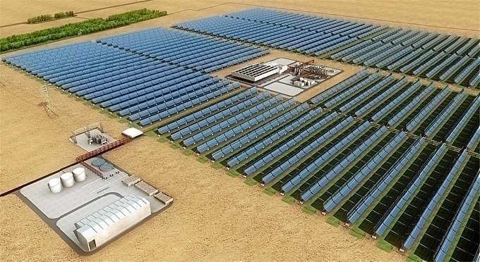 La planta solar Shams en Emiratos Árabes Unidos.