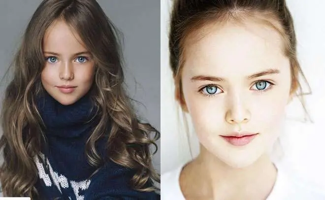 La niña modelo rusa Kristina Pimenova.