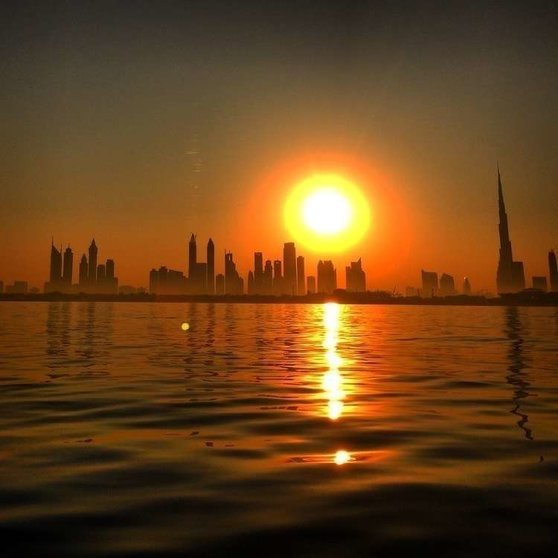 Imagen de la costa de Dubai.
