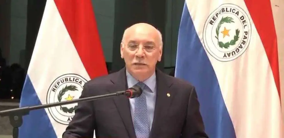 El canciller de Paraguay Eladio Loizaga.