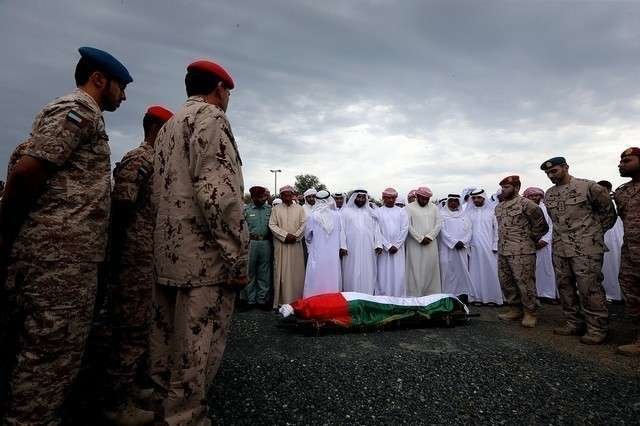 Funeral del piloto Zayed Al Kaabi 
