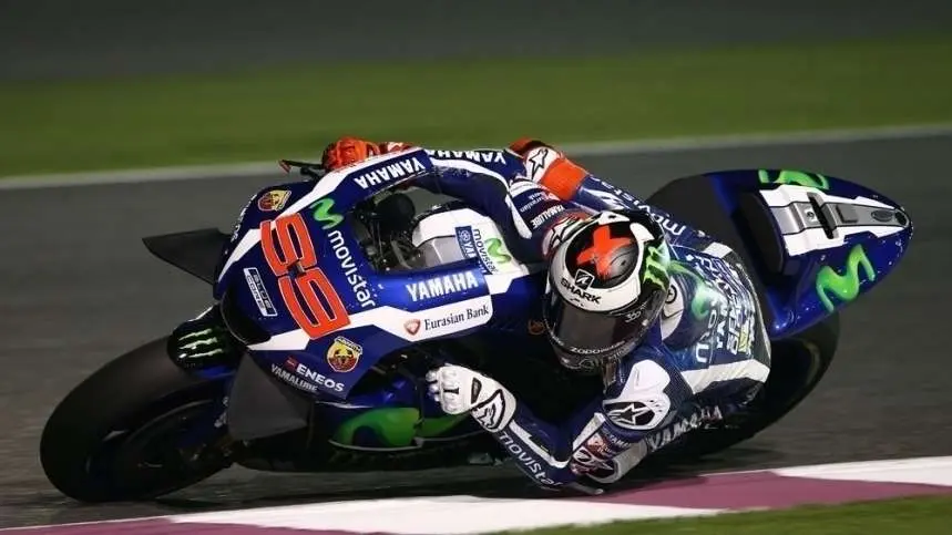 El piloto español Jorge Lorenzo en el circuito de Qatar.