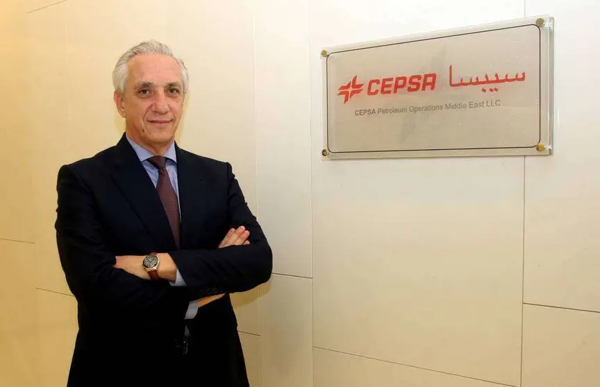 Ramón Areitio, en la sede de Cepsa en Abu Dhabi. (EL CORREO)