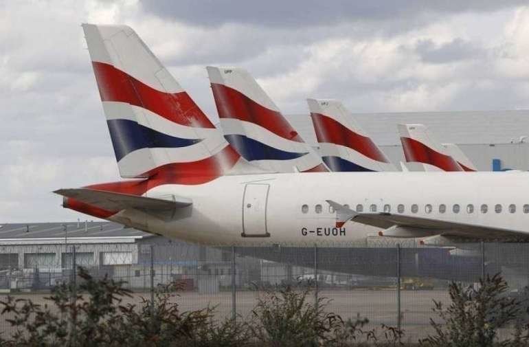 Aviones de la aerolínea de bandera del Reino Unido.