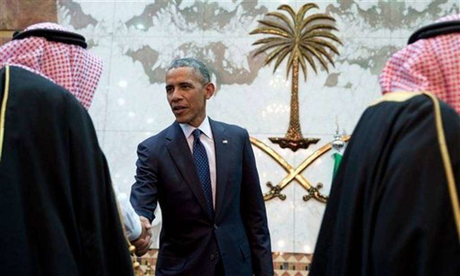 Una imagen de Obama en Riad en enero de 2015.