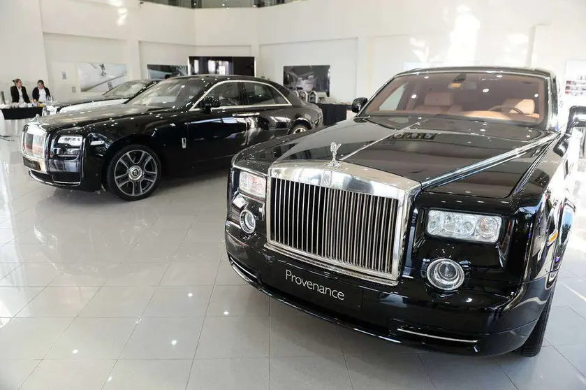 Una imagen de la sala de Rolls Royce abierta en Sharjah,