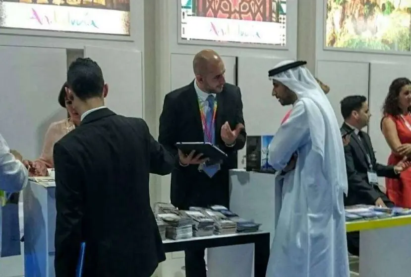 El stand de Sevilla en la Arabian Travel Market de Dubai.