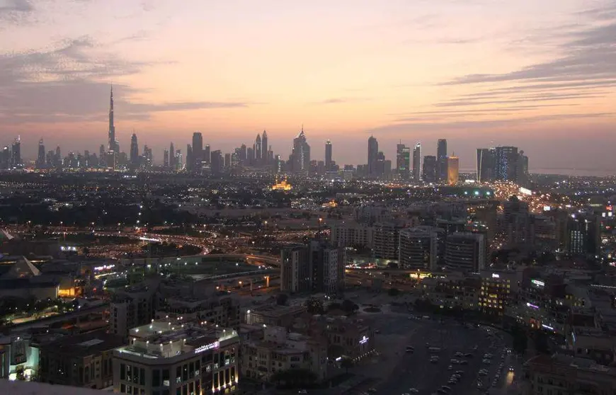 Vistas de Dubai desde el hotel Hyatt Regency del Creek.