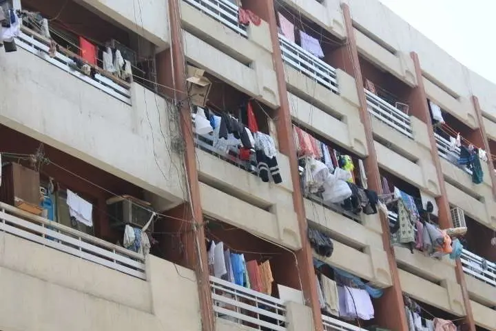 Un edificio en la zona de Deira en Dubai.