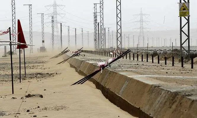 Un tramo del denominado AVE del desierto en Arabia.