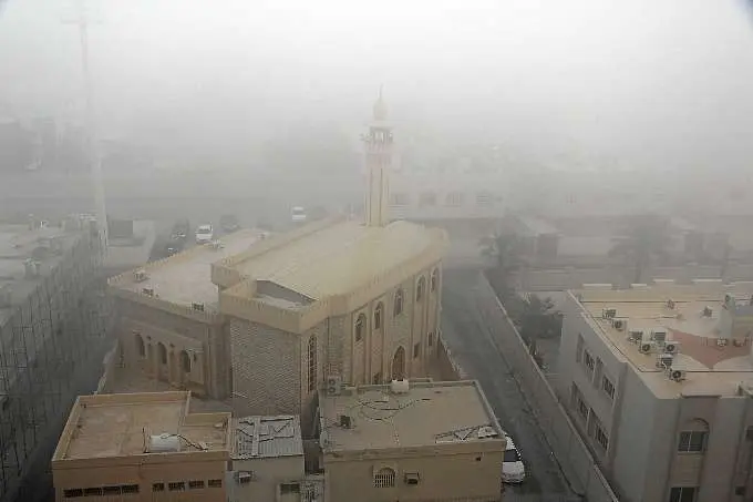 Cielos nublados en Ras-al-Khaimah.