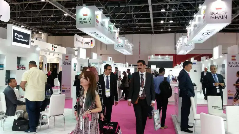 Pabellón de España en la Beautyworld Middle East de Dubai 2016.