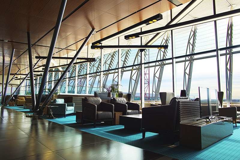 Sala VIP del aeropuerto de Dubai.